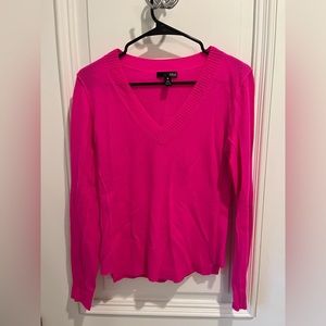 Hot pink aqua cashmere sweater